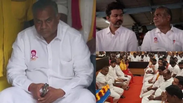 மாவட்ட செயலாளர்கள் கூட்டம்… புஸ்ஸி ஆனந்தை அலுவலகத்தை விட்டு வெளியேற்றிய விஜய்… காரணம் என்ன..? அதிர்ச்சியில் தவெகவினர்..!