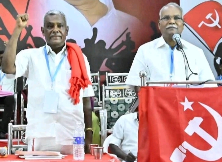 புதிய சிபிஎம் செயலாளராக பொறுப்பேற்ற சண்முகம்… ஆரம்பத்திலேயே திமுகவுக்கு எதிர்ப்பு குரல்…? கூட்டணியில் திடீர் விரிசல்…!!