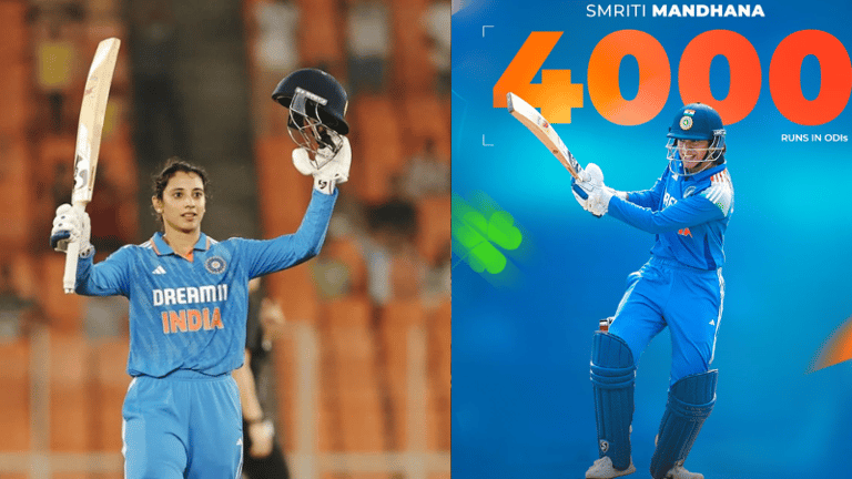 அதிவேகமாக 4000 ரன்கள்… மிதாலி ராஜ் சாதனையை முறியடித்த ஸ்மிருதி மந்தனா… ஒரு நாள் தொடரில் வேற லெவல் சாதனை ..!!!