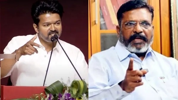 “ஜெயலலிதா, கருணாநிதி இல்லாததால் தப்பு கணக்கு போடுறாங்க”.. தமிழக மக்களை ஏமாற்ற முடியாது… விஜயை விளாசிய திருமா…!!
