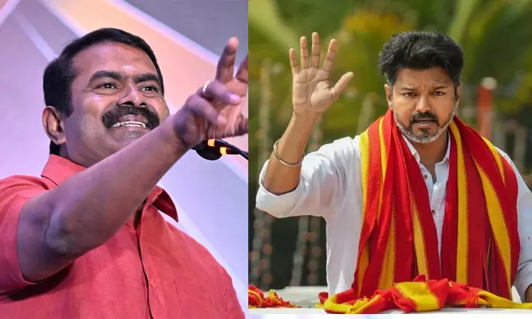 இப்படி எத்தனை நாளுக்கு தான் உசுப்பேத்திக்கிட்டே இருப்பீங்க.. சீமானுக்கு பதிலடி கொடுத்த தவெக..!