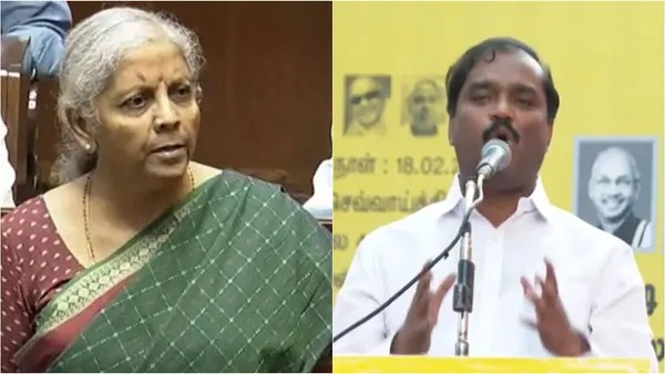 “தயிர் சாதம் சாப்பிடுகிற உங்களுக்கே கோபம் வரும் போது நல்லி எலும்பு சாப்பிடுகிற எங்களுக்கு எவ்வளவு வரும்”..? நிர்மலா சீதாராமனை சீண்டிய வேல்முருகன்…!!