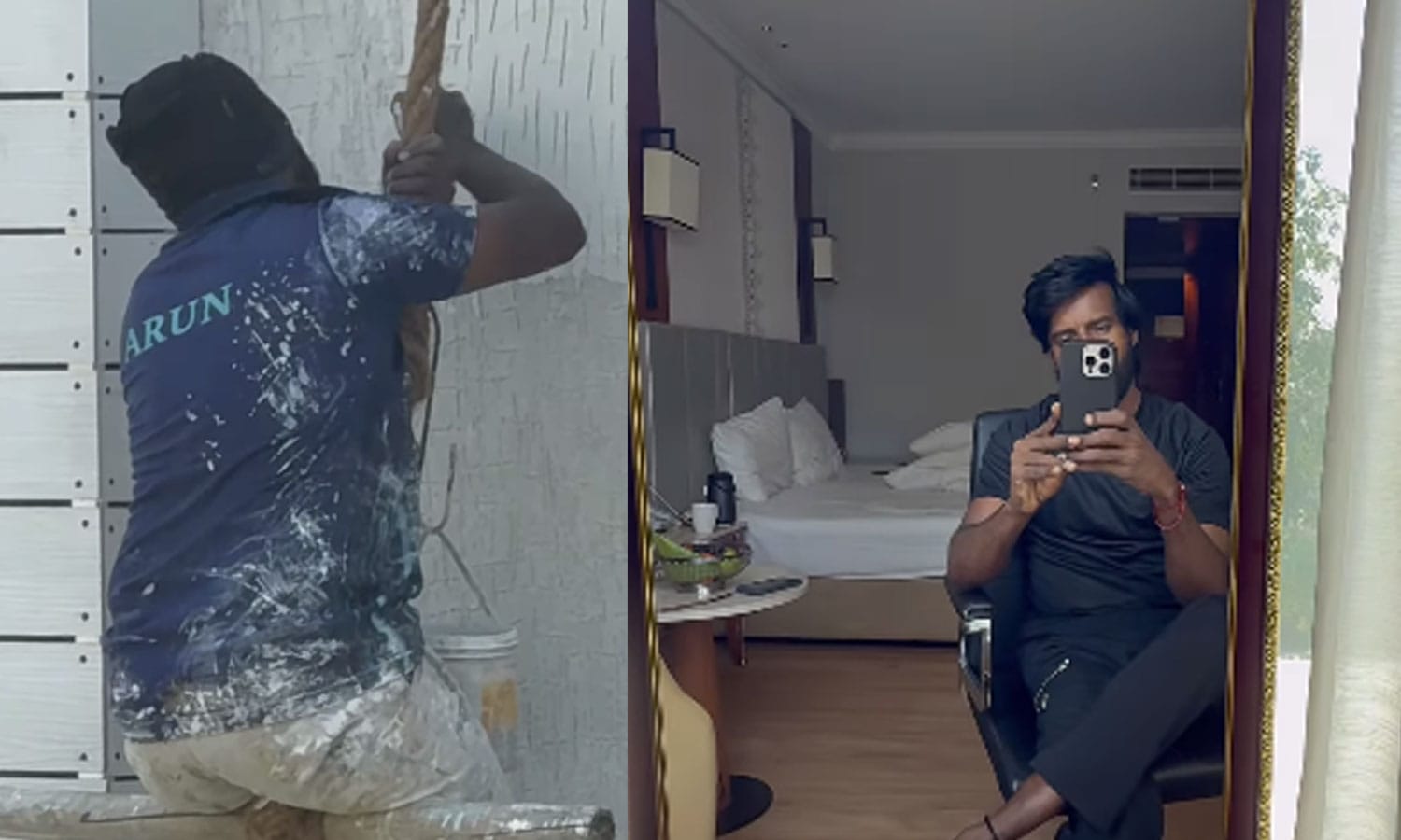அன்று பெயிண்டர்…. இன்று திரை உலகில்…! நடிகர் சூரியின் பழைய நினைவுகள்…. வைரலாகும் வீடியோ…!!!