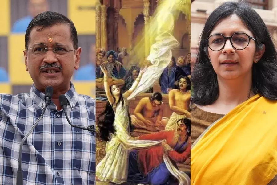 “பெண்ணை அசிங்கப்படுத்தியதால் தான் இந்த நிலை”…  பாஞ்சாலி புகைப்படத்தை பகிர்ந்து ஆம் ஆத்மி தோல்வியை விமர்சித்த ஸ்வாதி மாலிவால்…!!