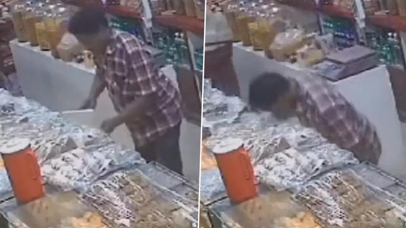 பேக்கரி கடையின் ஊழியர்…. வேலை பார்த்துக்கொண்டிருந்த போதே பிரிந்த உயிர்… கலங்க வைக்கும் வீடியோ…!!