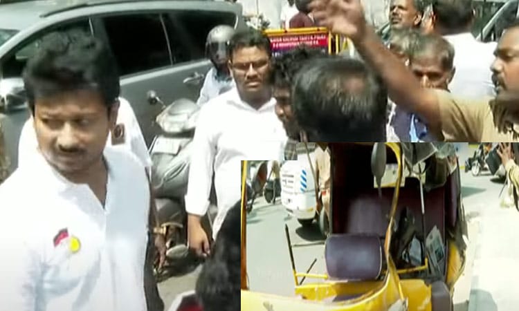 “சாலையில் திடீர் விபத்து”… காயமடைந்த 4 பேர்… உடனே காரை நிறுத்தி ஓடோடி வந்து உதவிய உதயநிதி..!!