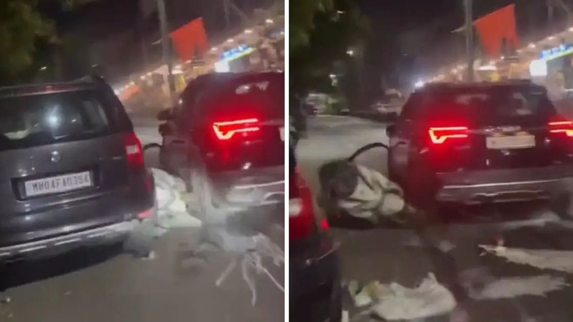 “ஃபுல் போதையில் கார் ஓட்டிய டிரைவர்”… சாலையில் ஸ்கூட்டரை நசுக்கி… பதற வைக்கும் பகீர் வீடியோ..!!
