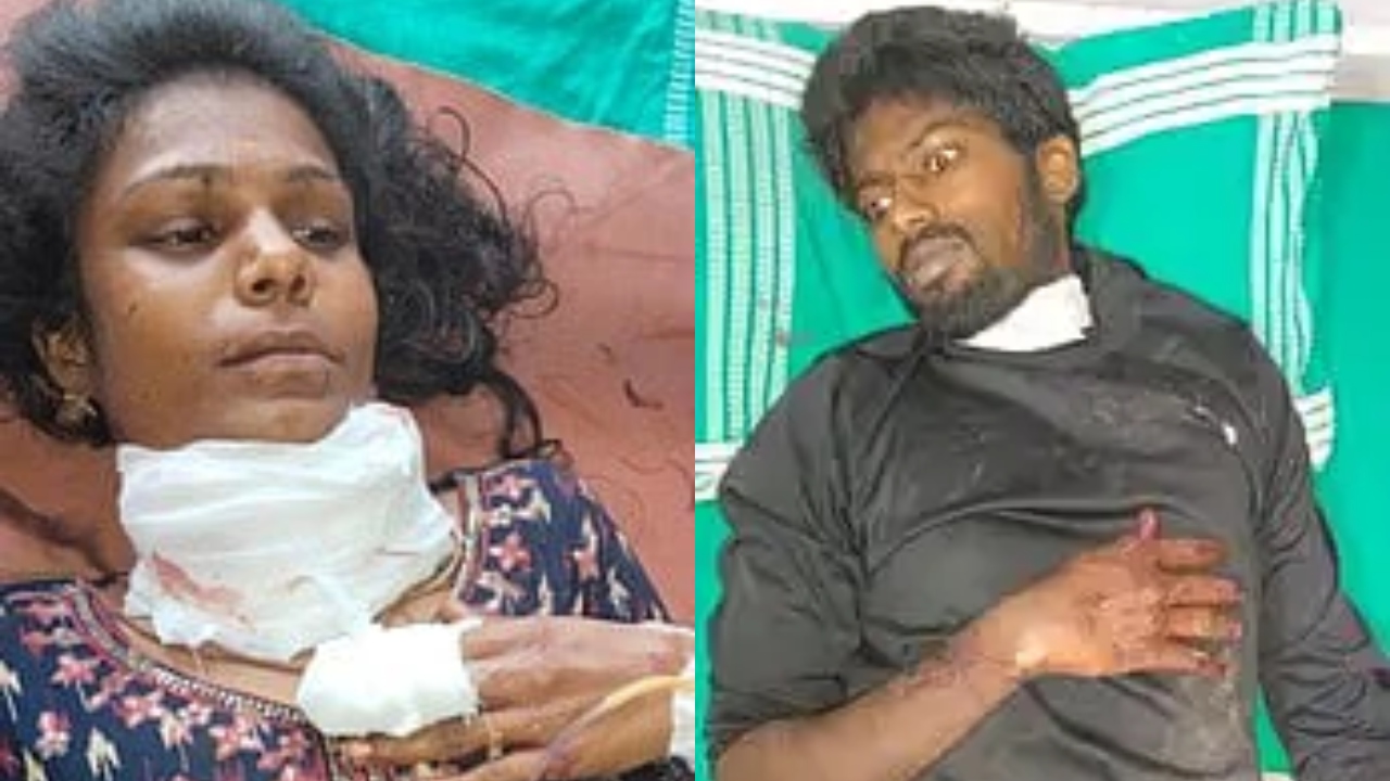 திருமணமான பெண்ணை ஓட ஓட விரட்டி கழுத்தை அறுத்த வாலிபர்…. ஷாக்கான பொதுமக்கள்…. பரபரப்பு சம்பவம்….!!