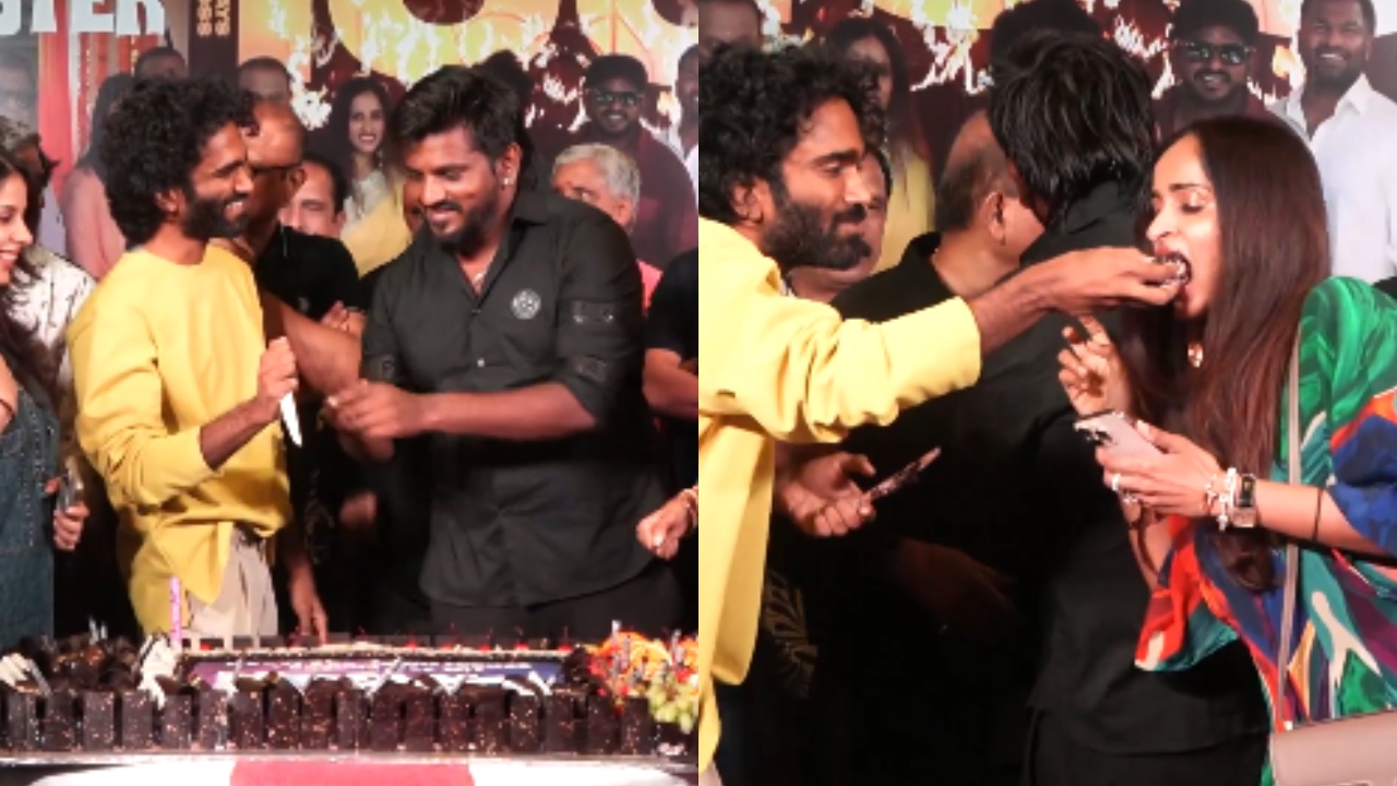 “பிளாக்பஸ்டர் வெற்றி” 100 கோடி கிளப்பில் இணைந்த டிராகன்…. கேக் வெட்டி கொண்டாடிய படக்குழு…!!