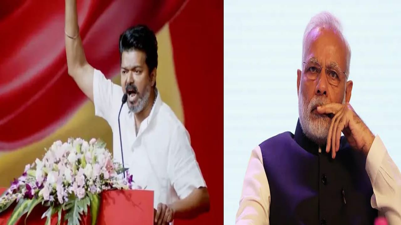 சீக்ரெட் ஓனர் மோடிஜி அவர்களே..!! உங்க பெயரை சொல்ல எனக்கு பயமா…? வெளுத்து வாங்கிய விஜய்…!!