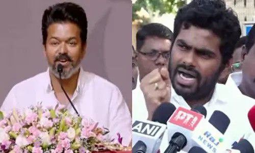 “சும்மா மைக்கை பிடித்து பேசினா போதாது”… முதலில் களத்திற்கு வரணும்… விஜய்க்கு அண்ணாமலை அட்வைஸ்…!!