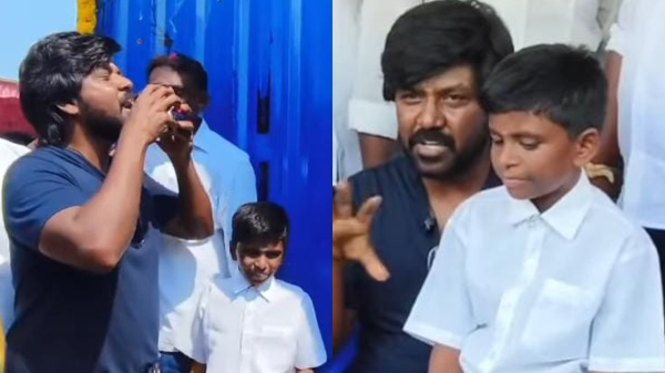 சூப்பர் சிங்கர் மேடையில் கோரிக்கை வைத்த சிறுவன்…. கிராமத்திற்கு உடனே ஓடிச்சென்று உதவிய ராகவா லாரன்ஸ்…!!