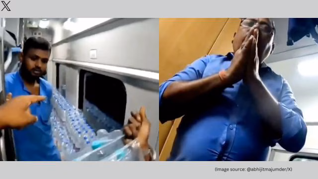 அங்கீகரிக்கப்படாத குடிநீர் பாட்டில்கள் விற்பனை… உண்மையை வெளிச்சம் போட்டுக் காட்டிய பயணி… பரபரப்பு வீடியோ…!!