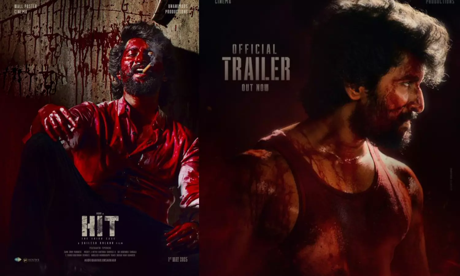 கொல மாஸ்…!! “ரத்தம் தெறிக்க தெறிக்க நடிகர் நானியின் ஹிட் திரைப்பட டிரைலர் வெளியீடு”.. இணையத்தை தெறிக்கவிட்ட வீடியோ..!