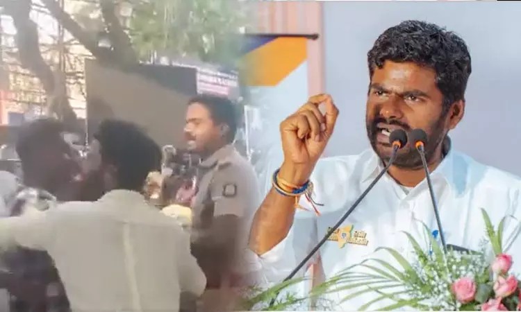 “போலீஸ்காரர் மீது தாக்குதல்”… மது போதையில் திமுகவினர் அட்டூழியம்… இவ்வளவு துணிச்சலா..? வீடியோவை வெளியிட்டு விளாசிய அண்ணாமலை..!!