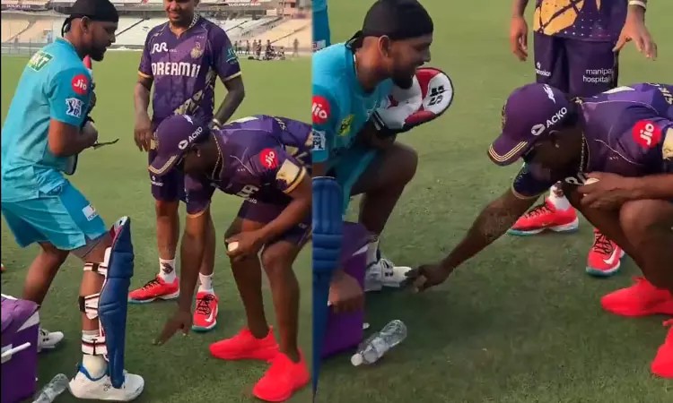 “அதிரடியாக விளையாடி வரும் நிக்கோலஸ் பூரன்”… சட்டென காலில் விழுந்த பிராவோ… இணையத்தில் வைரலாகும் வீடியோ..!!