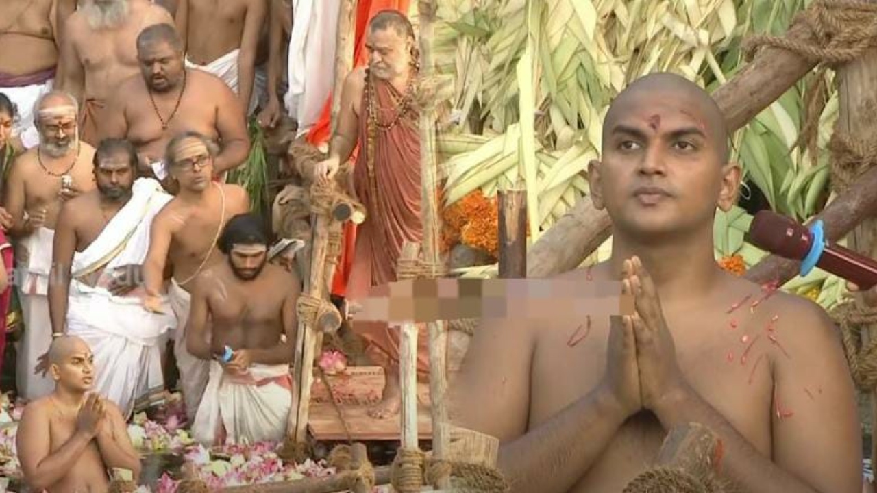 காஞ்சி மடத்தின் 71-வது மடாதிபதியாக பொறுப்பேற்கிறார் ஸ்ரீ கணேச சர்மா…. ஆளுநர் உள்பட முக்கிய பிரமுகர்கள் பங்கேற்பு…!!
