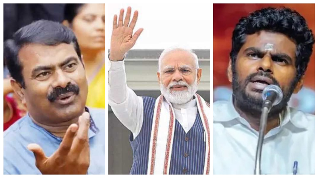 “தமிழகத்தில் பாஜக வளர அண்ணாமலை தான் காரணம்”… உலகம் முழுவதும் தமிழ் மொழி பெருமை பேசும் பிரதமர் மோடி… சீமான் புகழாரம்..!!