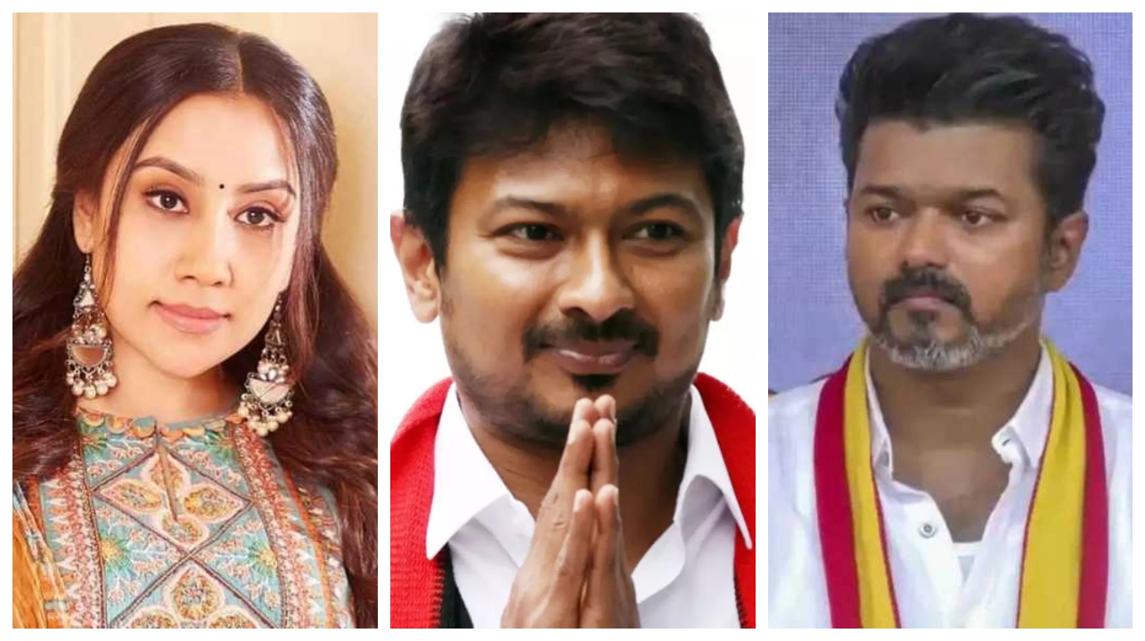 “தமிழ்நாட்டை காக்க வந்த மாமன்னன் உதயநிதி”… நடிகையுடன் தனி விமானத்தில் செல்லும் போலி அரசியல்வாதி அல்ல.. விஜய் மீது திவ்யா சத்யராஜ் அட்டாக்..!!