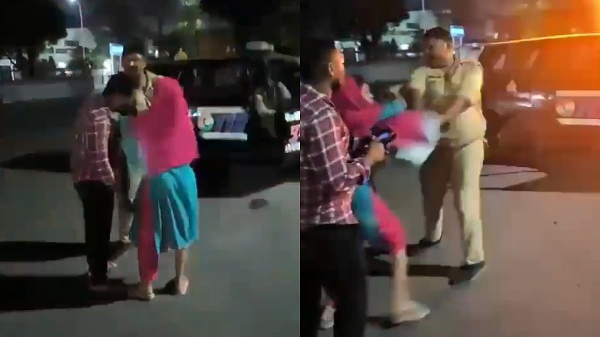 இதுதான் விசாரணையா..? “நடுரோட்டில் ஆணையும் பெண்ணையும் கன்னத்தில் அடித்த போலீஸ்காரர்”… பாய்ந்தது ஆக்சன்… அதிர்ச்சி வீடியோ..!!!
