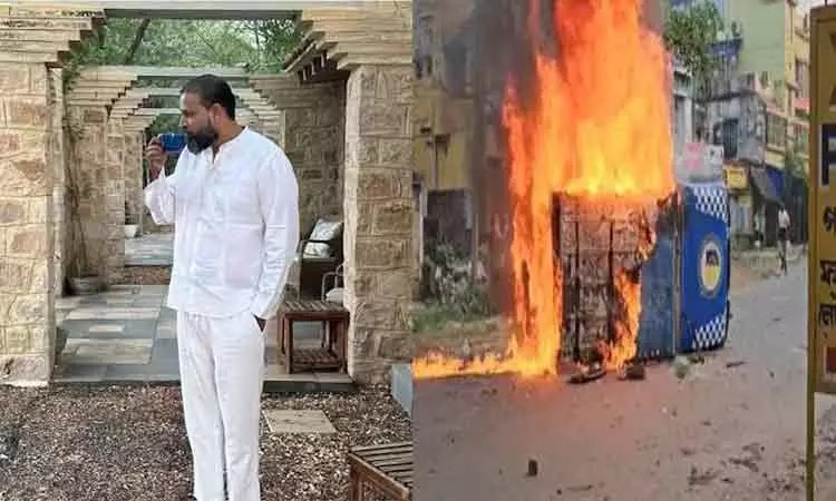 “பற்றி எரியும் மேற்கு வங்காளம்”… தாக்கப்படும் இந்துக்கள்… ஜாலியாக டீ குடிக்கும் எம்பி யூசுப் பதான்… வறுத்தெடுக்கும் எதிர்க்கட்சிகள்..!!!
