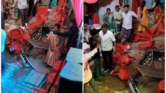 “காத்து பத்தல”… ஏர் கூலருக்காக திருமண வீட்டில் அடித்துக்கொண்ட உறவினர்கள்… தள்ளிப் போங்கன்னு சொன்னது ஒரு குத்தமா…? வீடியோ வைரல்..!!!