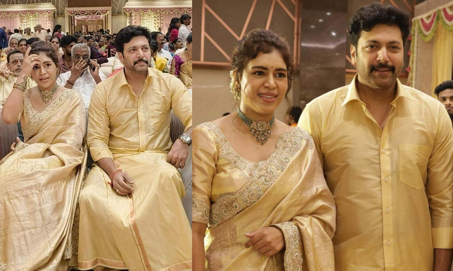 அப்போ அந்த சர்ச்சை உண்மைதானா..? பாடகி கெனிஷாவுடன் பட்டு வேஸ்டியில் ஜோடியாக வந்த நடிகர் ரவி மோகன்… வைரலாகும் புகைப்படம்.!!