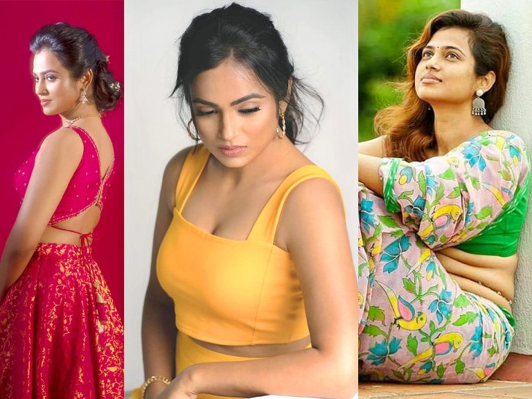 அள்ளுதே..!! “ஜொலி ஜொலிக்கும் உடையில் அழகு தேவதையாக மாறிய நடிகை ரம்யா பாண்டியன்”… கலக்கல் போட்டோஸ்…!