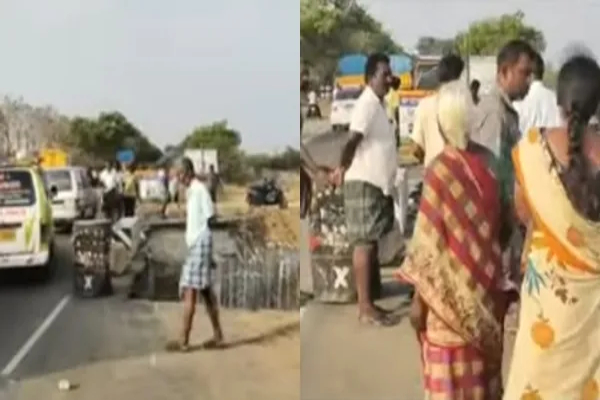 “சாலையில் பாலம் கட்டுவதற்காக தோண்டிய பள்ளத்தில் விழுந்து கணவன் மனைவி பலி”… உயிருக்கு போராடும் மகள்… பாய்ந்தது வழக்கு..!!