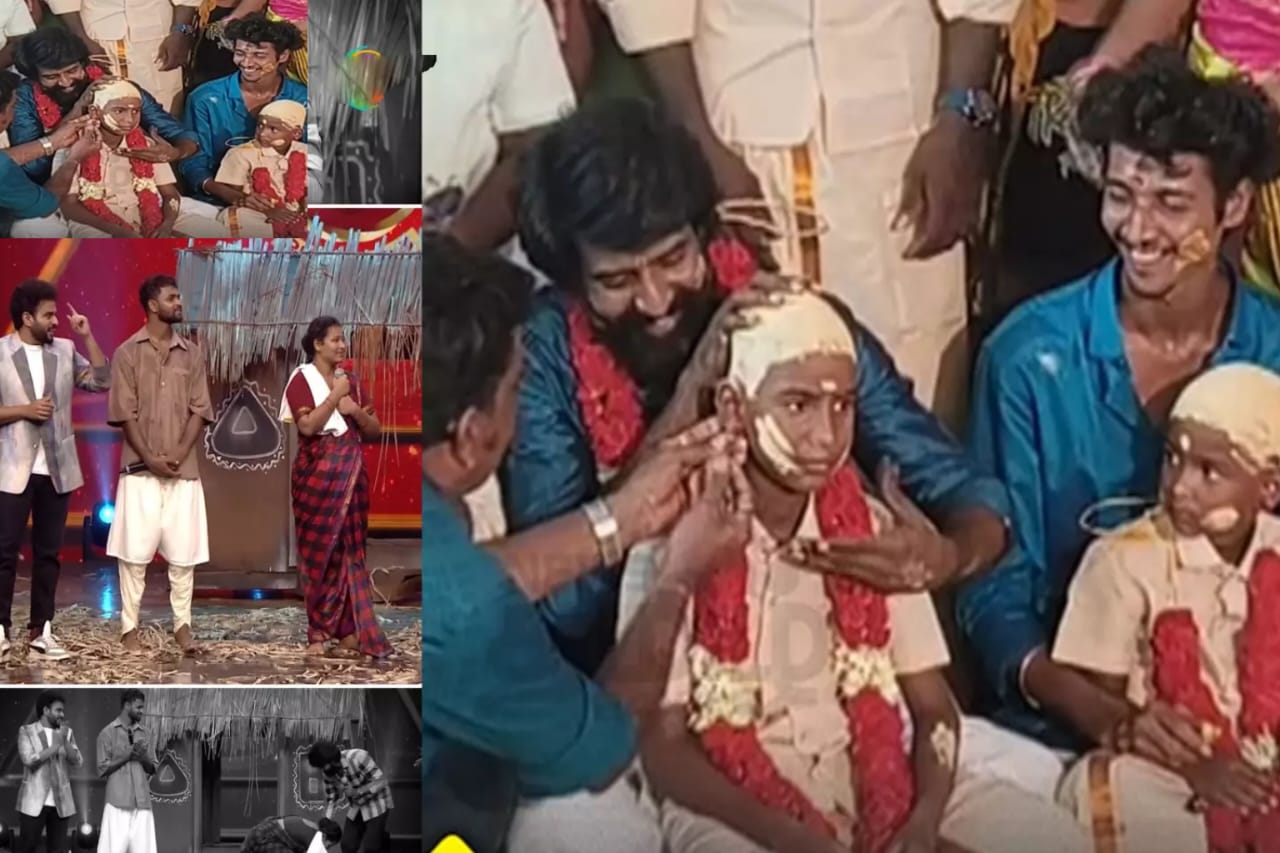 ரியல் ஹீரோவாக மாறிய நடிகர் சூரி… “பஞ்சமிக்காக தாய் மாமனாக மாறி 3 குழந்தைகளுக்கும் தன் மடியில் வைத்து காதுகுத்து… நெகிழ்ச்சி வீடியோ..!!!