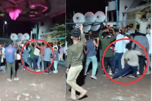 ஐயோ..! கடவுளே இப்படியா சாவு வரணும்…? திருமண விழாவில் நடனமாடிய வாலிபர் நொடிப் பொழுதில் மயங்கி விழுந்து மரணம்… வைரலாகும் அதிர்ச்சி வீடியோ…!!