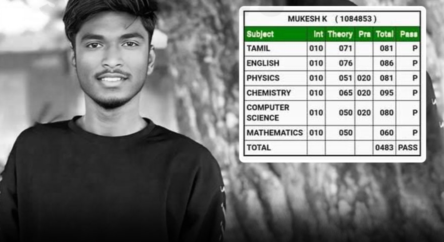 அடக்கடவுளே..! விபத்தில் உயிரிழந்த மாணவன்… 12-ம் வகுப்பு பொதுத்தேர்வில் 600-க்கு 487 மார்க்… வேதனையில் தவிக்கும் பெற்றோர்…!!