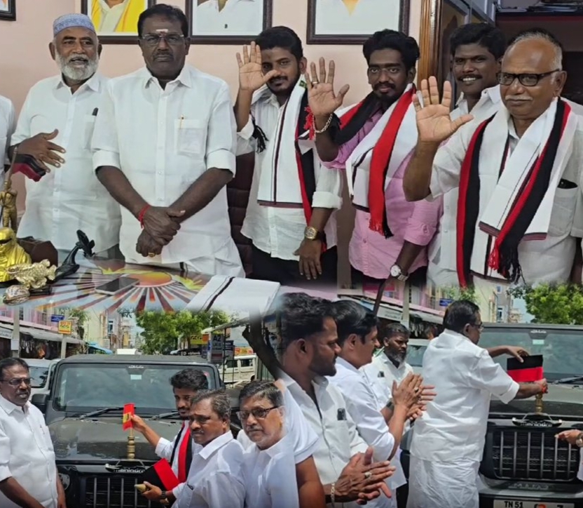 Breaking: நடிகர் விஜய்க்கு ஷாக்.! வைஷ்ணவியை தொடர்ந்து TVK-வில் நாகை ஒன்றிய செயலாளர் திடீர் விலகல்… ஆதரவாளர்களோடு திமுகவில் ஐக்கியம்..!!!