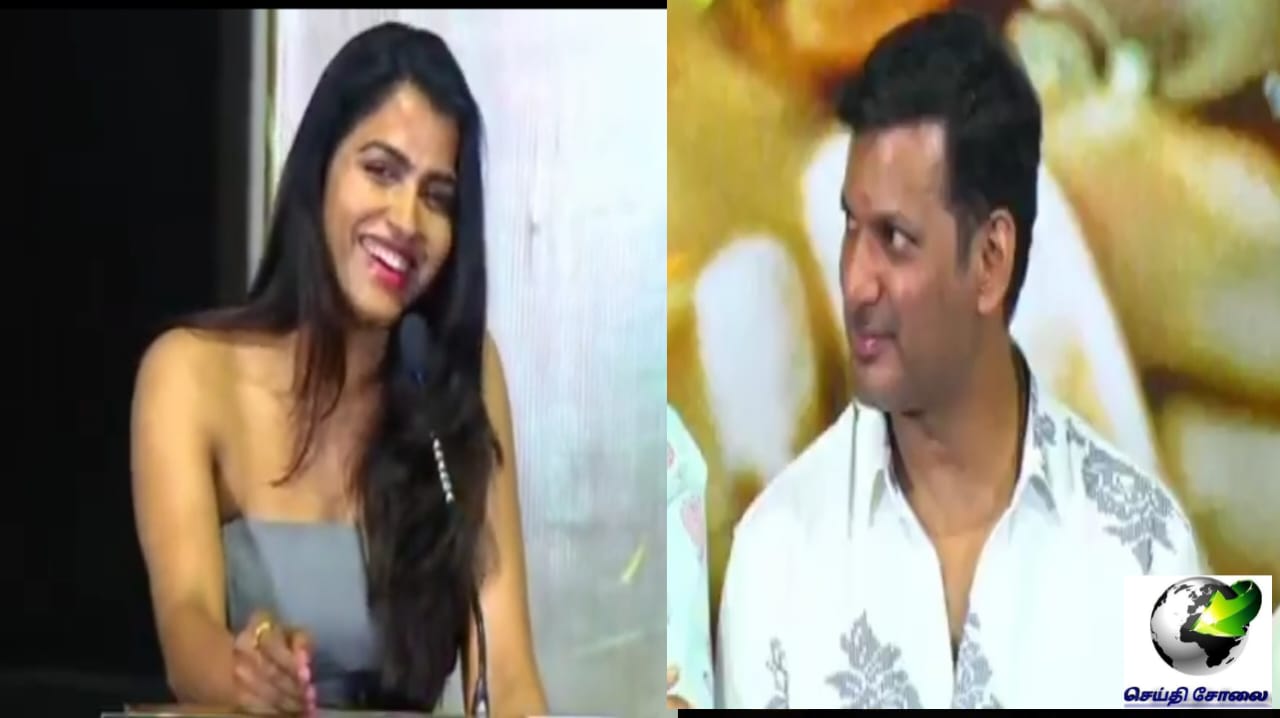 வெட்கப்பட்ட விஷால்…! மேடையிலேயே திருமண தேதியை அறிவித்த நடிகை சாய் தன்ஷிகா…. மாப்பிள்ளை ஹேப்பி அண்ணாச்சி… வைரலாகும் வீடியோ….!!
