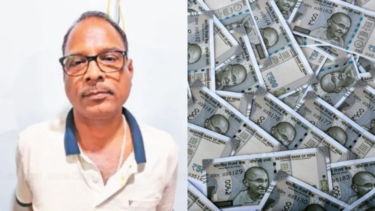 “இதுதான் பண மழையா…?” ஜன்னல் வழியாக கொட்டிய 500 ரூபாய் நோட்டுகள்…. சிக்கிய அரசு உயர் அதிகாரி…. அதிரடி நடவடிக்கை….!!