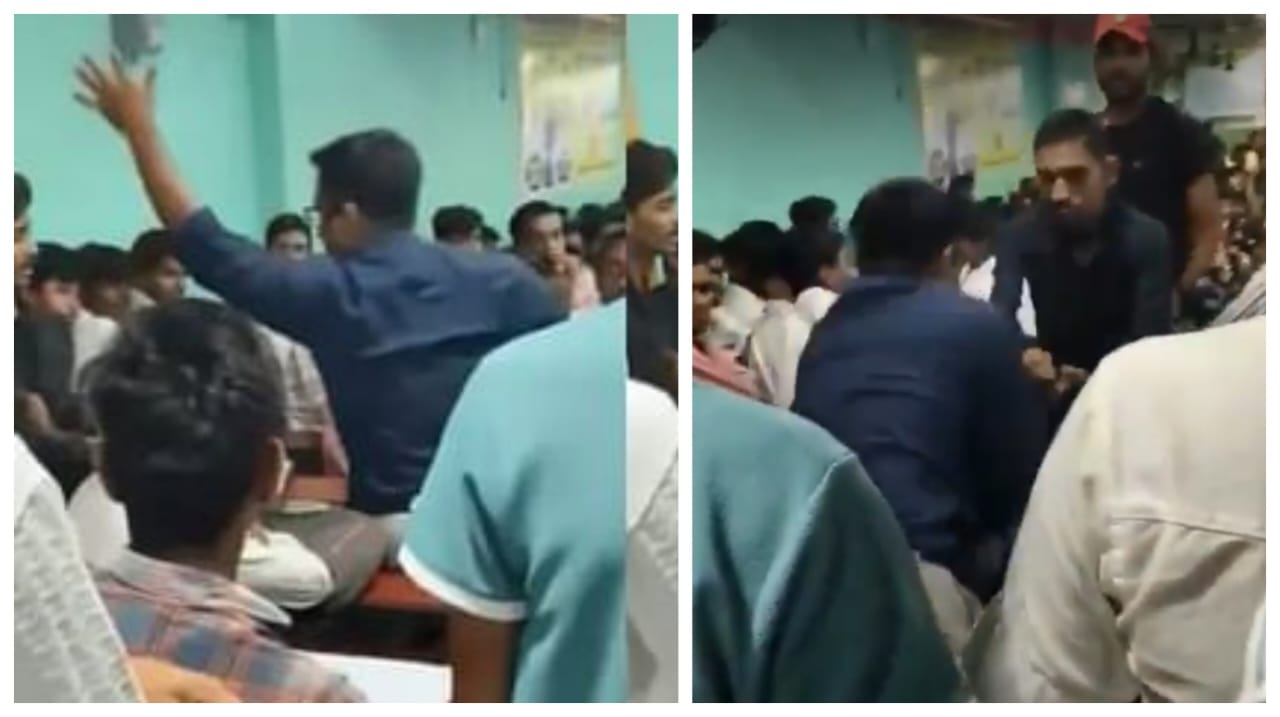 உங்க மகனா இருந்தா இப்படி அடிப்பீங்களா..? “மாணவனை மிருகத்தனமாக வகுப்பில் அடித்த ஆசிரியர்”… பதற வைக்கும் வீடியோ..!!