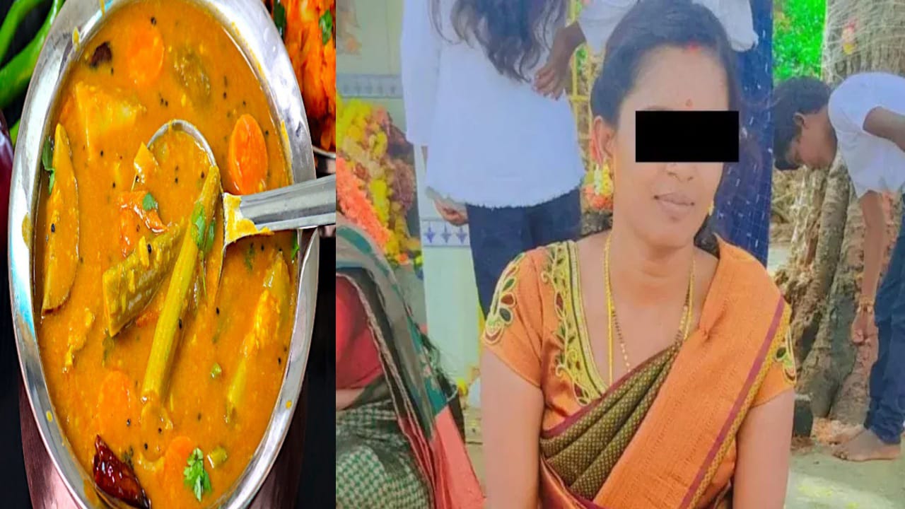 சாம்பார் வைக்க தகராறு….! தூக்கில் தொங்கிய பெண்…. “என் மகளை கொன்னுட்டான்…” கதறிய தாய்…. பகீர் பின்னணி….!!