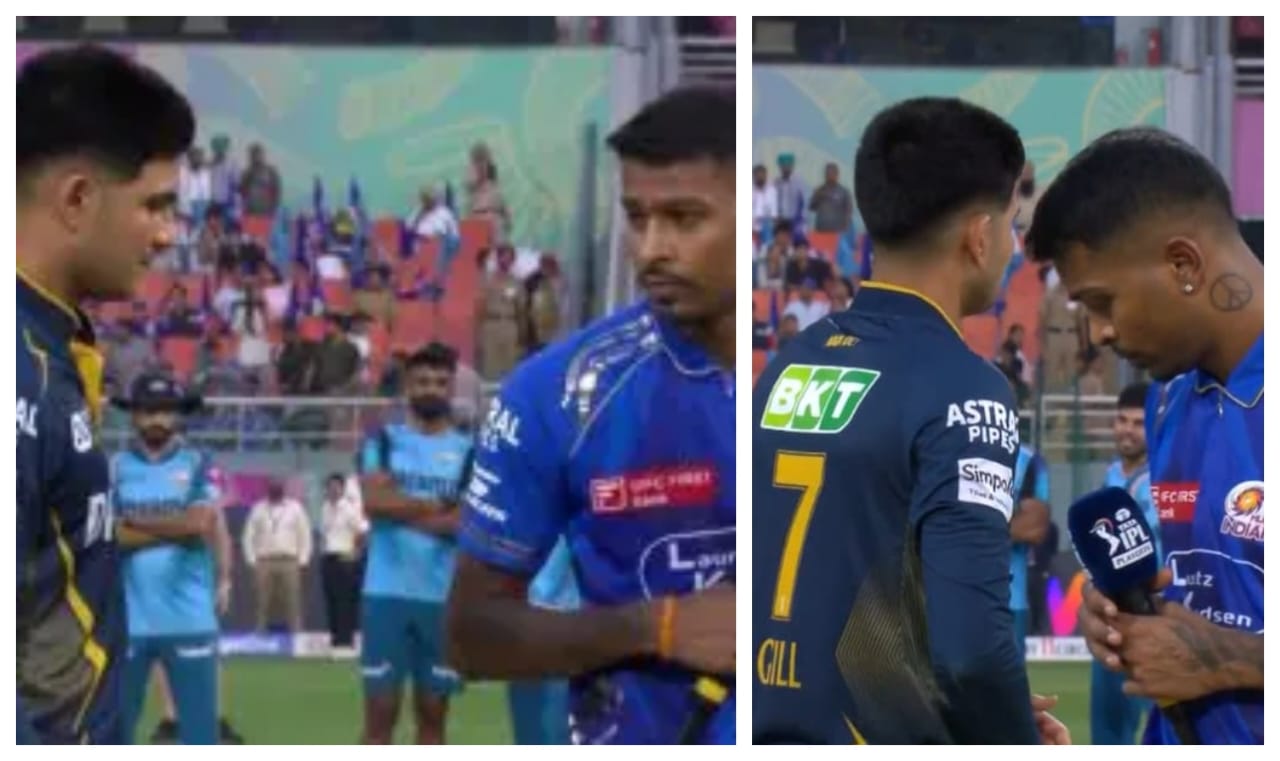 “டாஸ் போடும்போது ஈகோ”… ஹர்திக் பாண்டியா கைகுலுக்க வந்த போது கண்டுக்காமல் சென்ற சுப்மன் கில்… ரசிகர்களிடம் அதிர்ச்சியை ஏற்படுத்திய வீடியோ..!!!