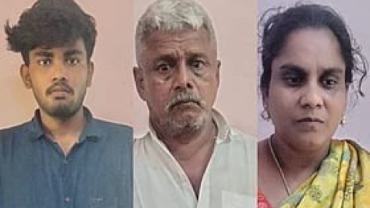 அலறி சத்தம் போட்ட மூதாட்டி…! தந்தை, பேரனுடன் இணைந்து மருமகள் செய்த காரியம்…. இப்படியா பண்ணுவீங்க…? போலீஸ் அதிரடி…!!