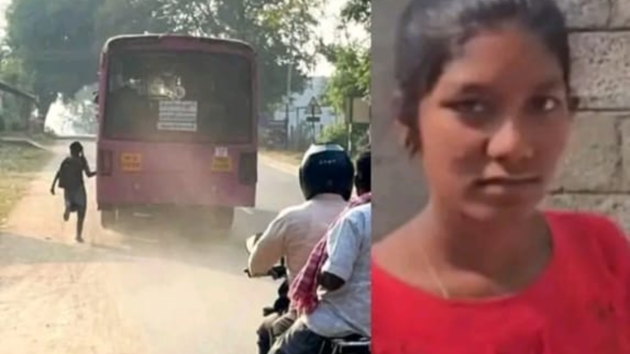 “பரீட்சைக்கு நேரமாச்சு…” அரசு பேருந்தின் பின்னால் ஓடி சென்ற மாணவியின் மதிப்பெண் எவ்ளோ தெரியுமா….? குவியும் வாழ்த்துக்கள்….!!