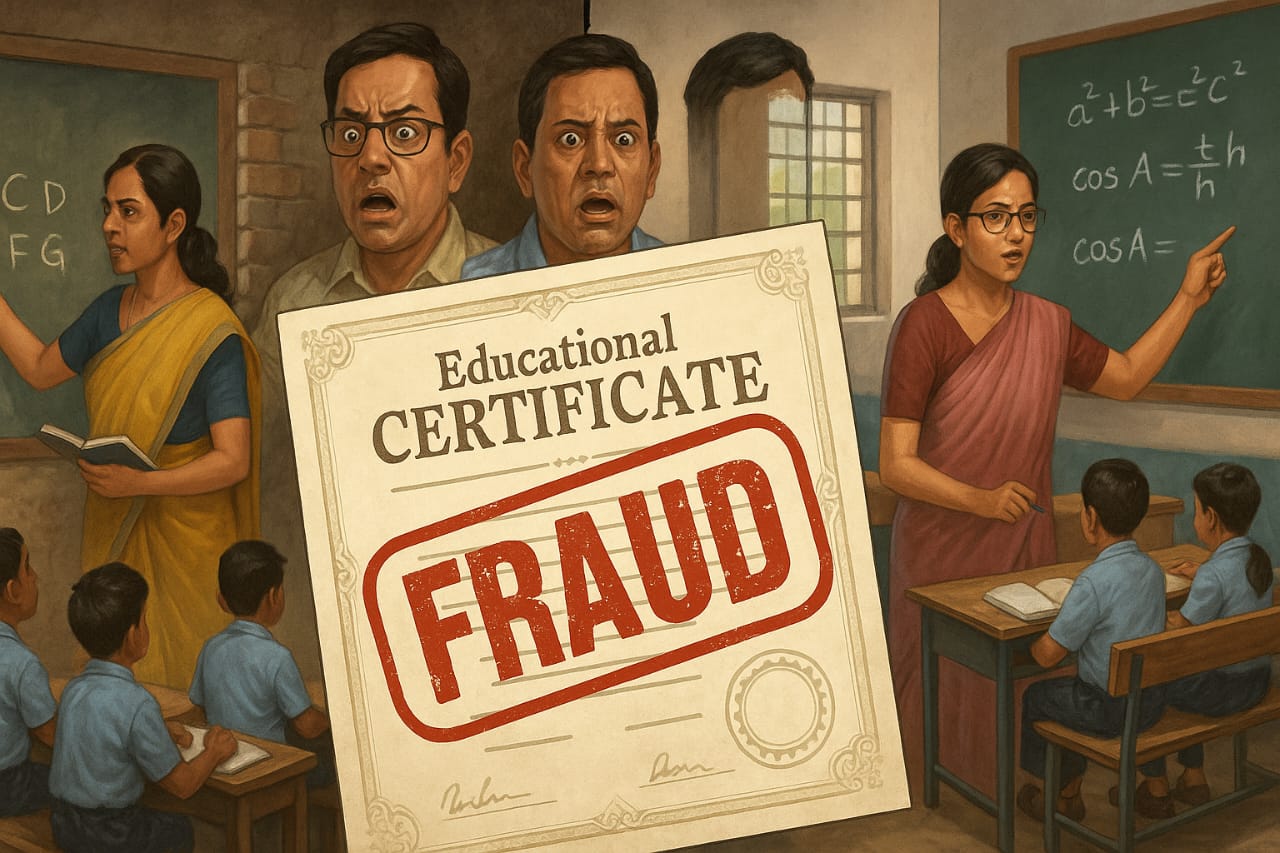 போலி ஆவணத்தால் அரசு பள்ளி ஆசிரியரான இரட்டையர்… 18 ஆண்டில் ரூபாய் 1.60 கோடி சம்பளம்… அதிர்ச்சியூட்டும் சம்பவம்…!!!