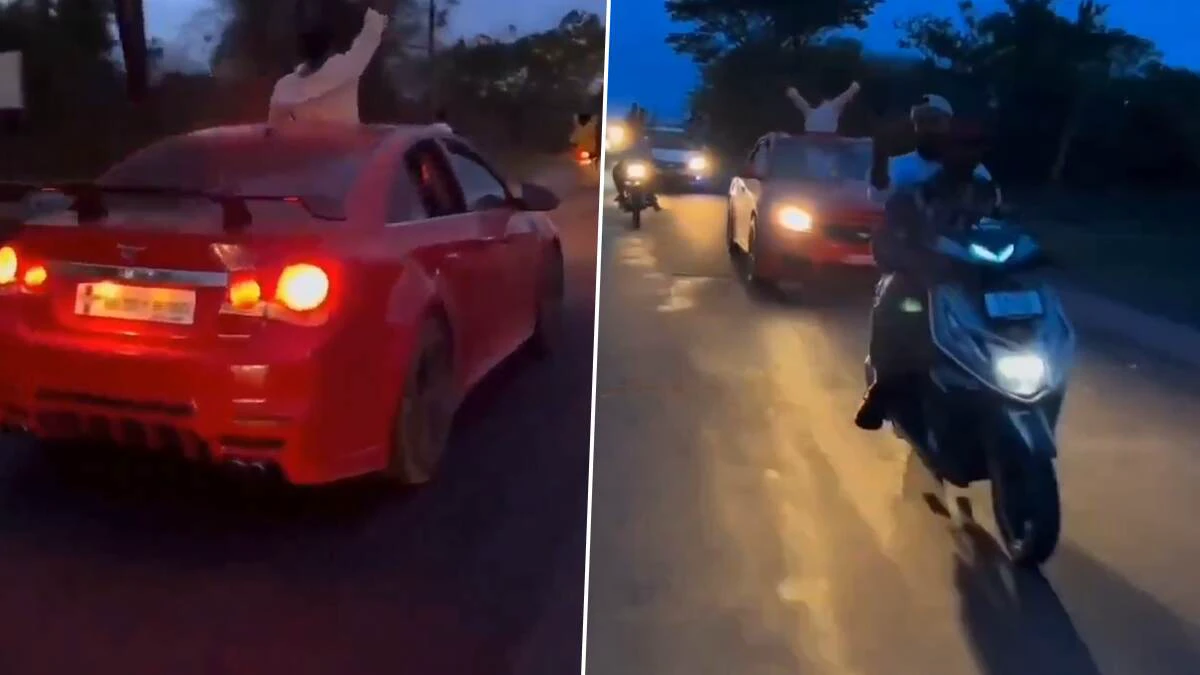 கூட்டு பாலியல் வழக்கில் விடுவிக்கப்பட்ட 7 குற்றவாளிகள்… சாலையில் பட்டாசுகள் வெடித்து, உற்சாக வரவேற்பு… கடும் எதிர்ப்பைக் கிளப்பிய வீடியோ…!!