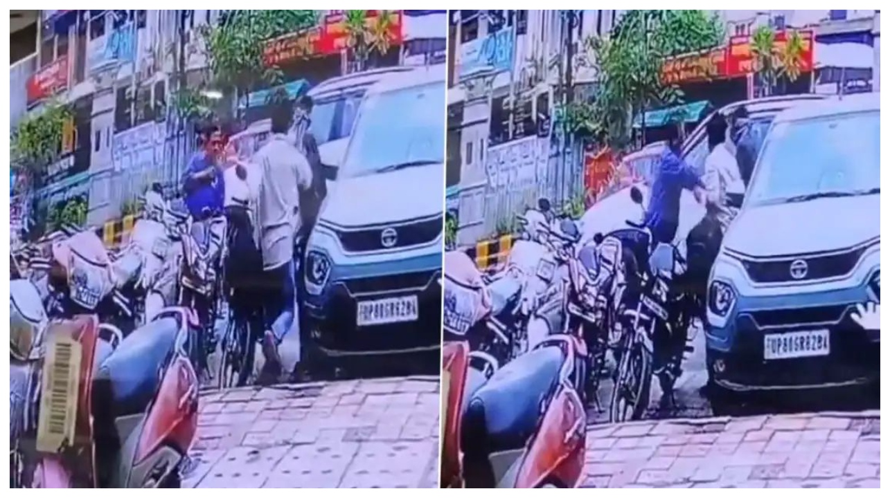 “பட்டப்பகலில் நகை கடை உரிமையாளர் சுட்டுக்கொலை”… தங்க நகைகளை திருடிவிட்டு துணிச்சலாக சென்ற கொள்ளையர்கள்… வீடியோ வைரல்..!!!