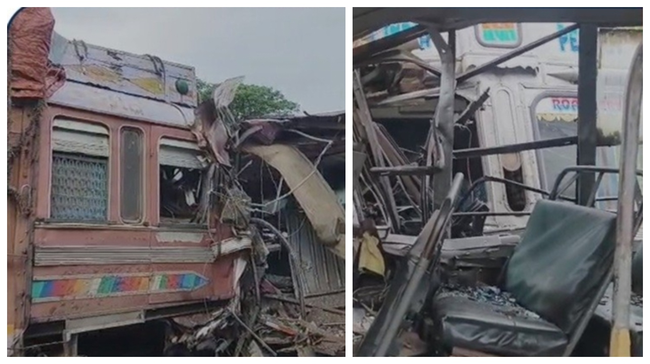 Breaking: தமிழகத்தில் அதிர்ச்சி..! அரசு பேருந்து-லாரி நேருக்கு நேர் மோதி பெரும் விபத்து… 10 பெண்கள் படுகாயம்…!!!
