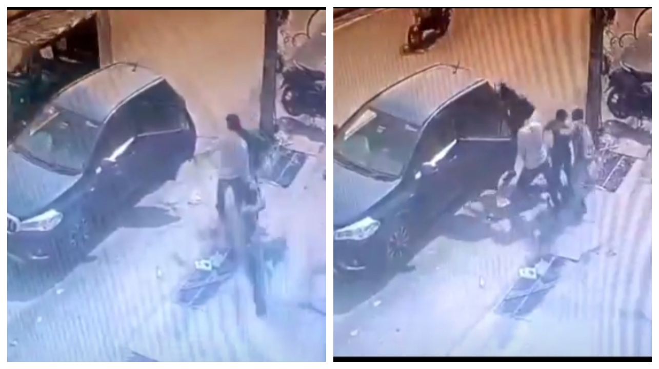 பட்டப்பகலில் நடு ரோட்டில் வாலிபரை தரதரவனெ இழுத்துச் சென்று… “துணிச்சலாக அரங்கேறிய கடத்தல்”… வைரலாகும் அதிர்ச்சி வீடியோ…!!!