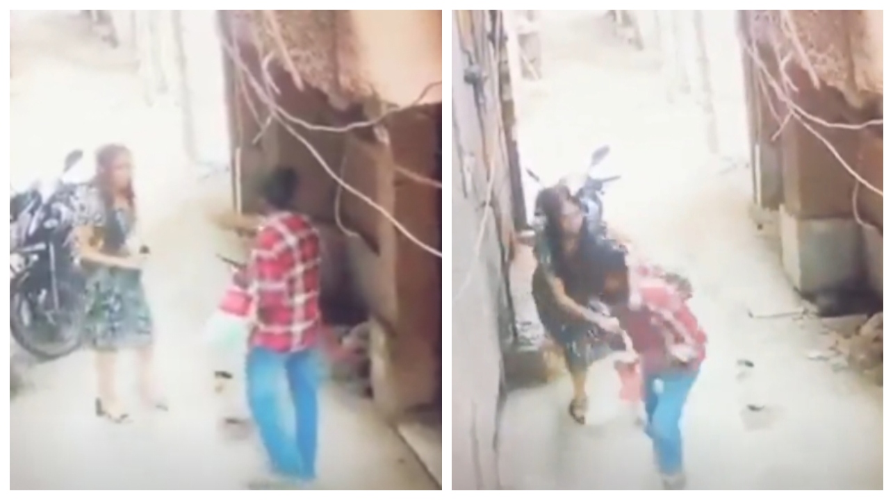 பட்டப்பகலில் துப்பாக்கி முனையில் சிறுமியை மிரட்டி… எவ்வளவு துணிச்சல்…? வைரலாகும் அதிர்ச்சி வீடியோ…!!!!