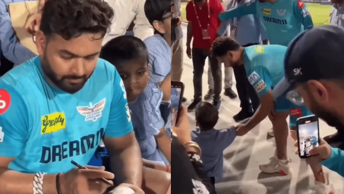 IPL போட்டிக்கு முன்னதாக இளம் ரசிகர்களுக்கு ரிஷப்பந்த் கொடுத்த சர்ப்ரைஸ்… நெகிழ வைக்கும் வீடியோ…!!