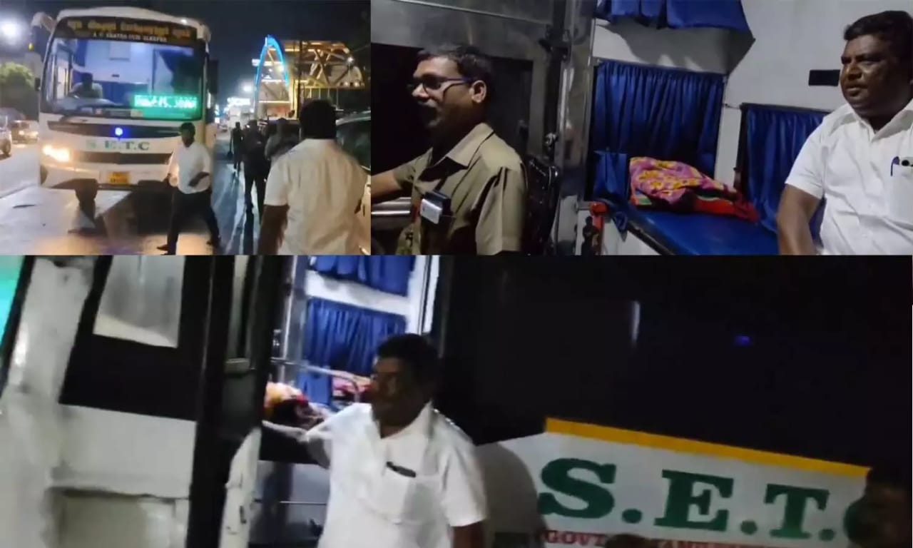 “கிளாம்பாக்கம் To உளுந்தூர்பேட்டை”… அரசு பேருந்தில் மக்களோடு மக்களாக பயணம் செய்த அமைச்சர் சிவசங்கர்… வைரலாகும் வீடியோ…!!!!