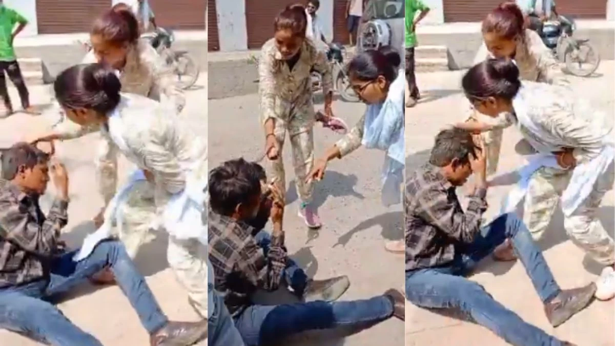 “I love you”… ரோட்டில் நடந்து சென்ற பெண்களிடம் கலாட்டா செய்த வாலிபர்… செருப்பால் அடித்து புரட்டியெடுத்த சிங்கப்பெண்கள்… பாராட்டுகளை பெரும் வீடியோ..!!!