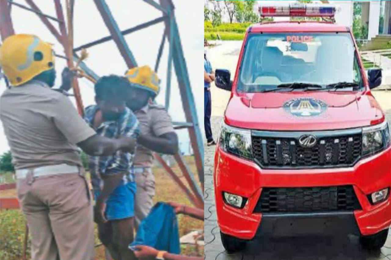 “நீதி கேட்டதற்காக டவர்மேல் ஏற வேண்டுமா?” – பொய் வழக்கே வாழ்க்கையை குடித்துவிட்டது… 4 மணி நேர தற்கொலை பரபரப்பை பொறுமையுடன் சமாளித்த போலீசார்..!!
